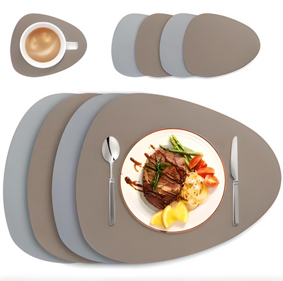 Doublesided Modern Leather Placemats Table Mats